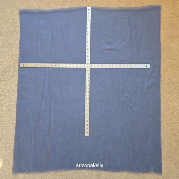 NWOT Ovcio Featherlight Cashmere Scarf Dark Blue - Picture 5 of 12